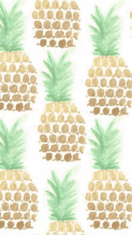 a seamless pattern of pineapples with the name emma