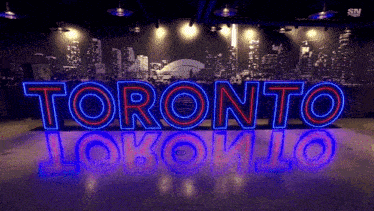 a neon sign that says toronto lokokilo