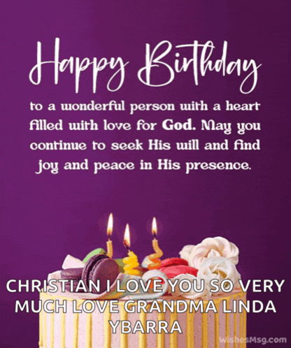 a birthday card with a cake and candles on it