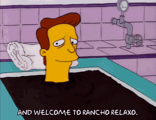 Rancho Relaxo Simpsons GIF - Rancho Relaxo Simpsons Bath GIFs