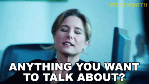 Anything You Want To Talk About Bridget Westfall GIF
