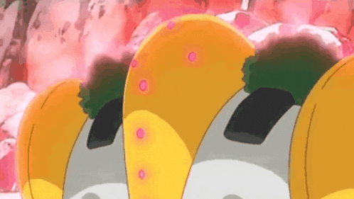 a close up of a cartoon character 's feet with pink spots on them .