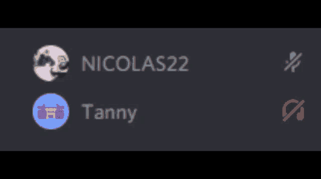 a screenshot of nicolas22 and tanny on a dark background