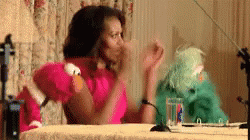 Michelle Obama First Lady GIF - Michelle Obama First Lady Sesame Street GIFs