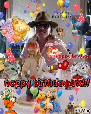 a collage of pictures with the words happy birthday on the bottom right