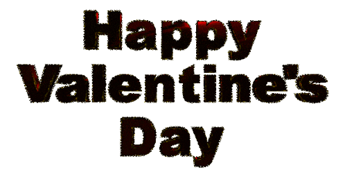 happy valentine 's day is written in red letters