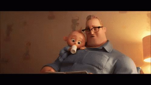Osincríveis2 Acordapai Bebê Pai Paternidade GIF - The Incredibles2 Wake Up Dad Baby GIFs