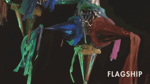a black background with the word flagship written on it