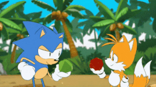 Sonic And Tails Emerald Sonic Mania Adventures Emerald GIF - Sonic And Tails Emerald Sonic Mania Adventures Emerald Tails Emerald GIFs