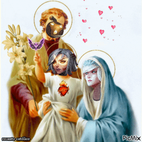 a painting of the holy family by recanto catholic