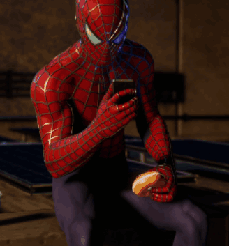 Spiderman Spider Man GIF - Spiderman Spider Man Texting GIFs
