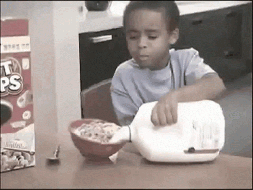Cereal Spill GIF - Cereal Spill Kid GIFs