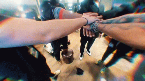 Hands Together Social House GIF - Hands Together Social House Team Cheer GIFs