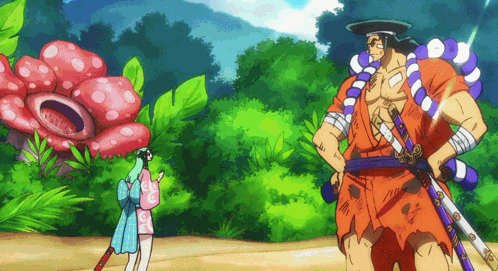 a man and a woman are standing next to each other in a cartoon