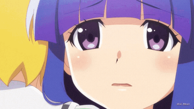 a close up of a girl 's face with a watermark that says ' aa ' on it