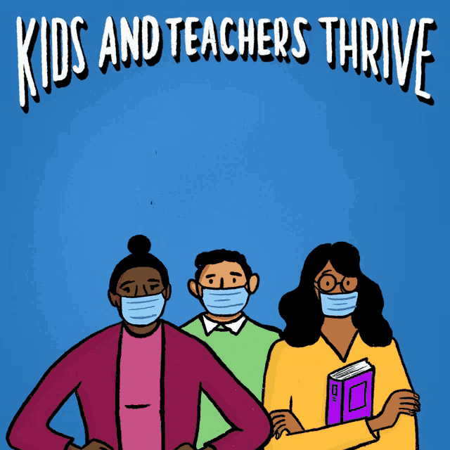 kids and teachers thrive when the rich written on a blue background