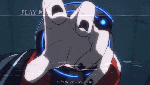 a video of a person 's fist with the words play at the top