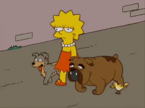 Lisa Simpsons Walking GIF - Lisa Simpsons Walking Pets GIFs
