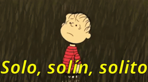 Linus Triste En El Campo Y El Aire Soplando GIF - Solo Solin Solito Linus Charlie Brown GIFs