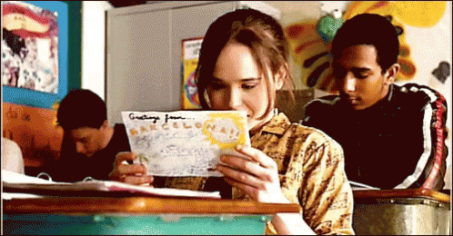 Ellen Page Read GIF - Ellen Page Read Letter GIFs