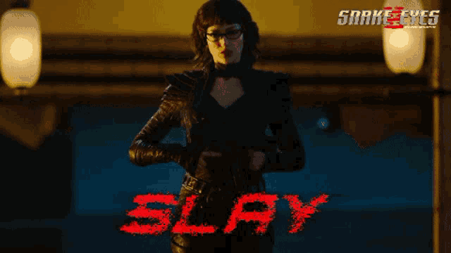 Slay The Baroness GIF - Slay The Baroness Snake Eyes GIFs