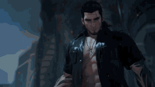 a man with a tattoo on his arm is holding a glowing object