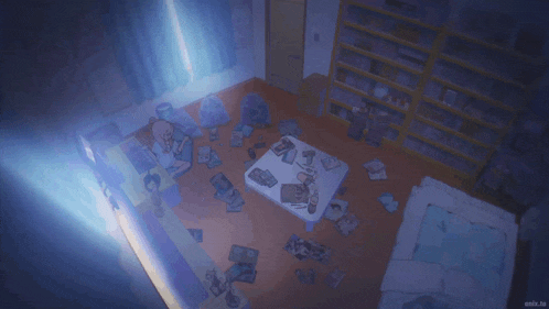 a cartoon of a room with the words that 's so cruel written on the bottom