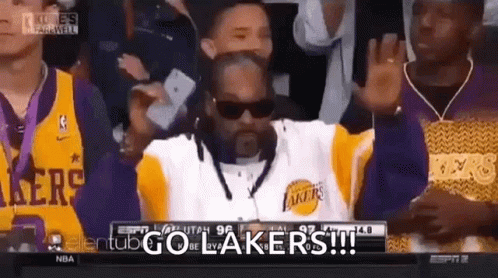 Snoop Dogg Lakers GIF