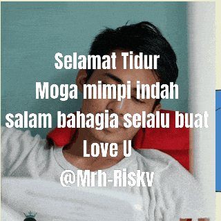 a picture of a man with the words selamat tidur moga mimpi indah