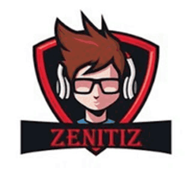 a cartoon of a man wearing headphones and glasses .