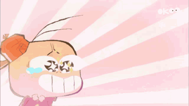 a cartoon drawing of a boy with a tear coming out of his eyes