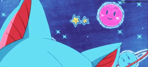 a cartoon drawing of a cat with a smiling face and a pink sun