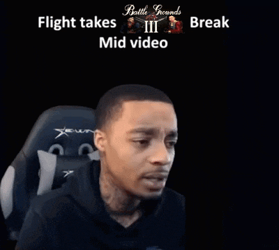 a man wearing a cowboy hat with the words flight takes iii mid video above him