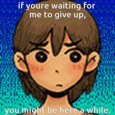 Omori Give Up GIF - Omori Give Up Waiting GIFs