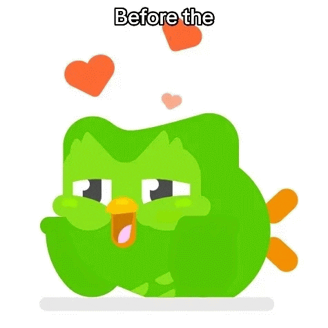 a green bird with hearts coming out of its mouth is sitting on a white surface .