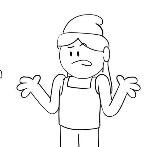a black and white drawing of a girl wearing a gnome hat