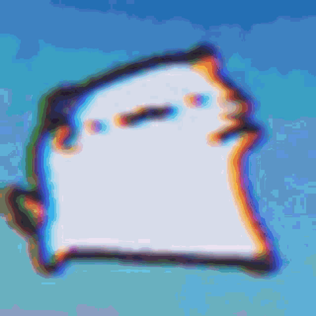a white ghost is flying in the sky .