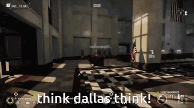 Think Dallas GIF - Think Dallas Payday2 GIFs
