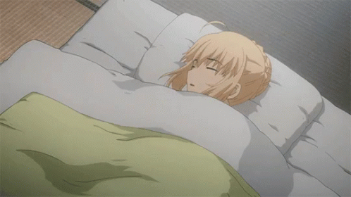 Anime Fate Stay Night Unlimited GIF - Anime Fate Stay Night Unlimited Sleep GIFs