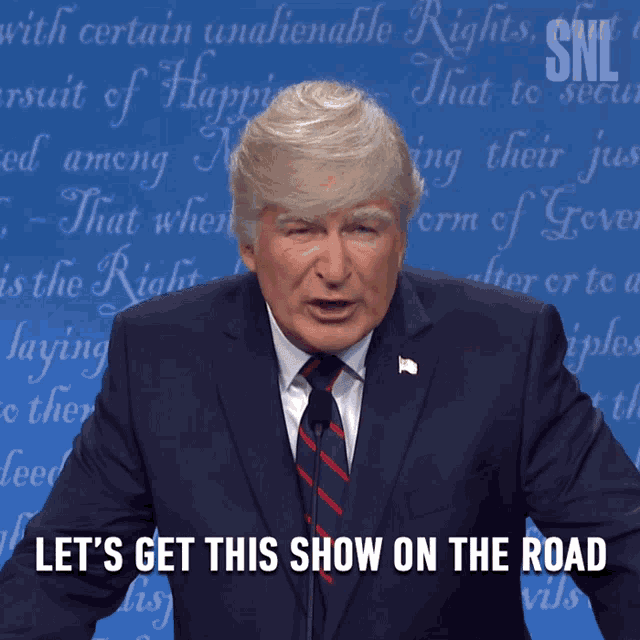 Lets Get This Show On The Road And Off The Rails GIF - Lets Get This Show On The Road And Off The Rails Donald Trump GIFs
