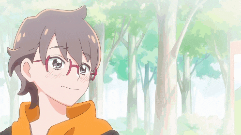 a cartoon character wearing glasses and a hoodie