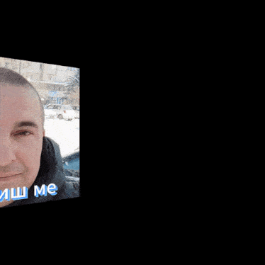 a man 's face is shown with the words kefish me written in blue