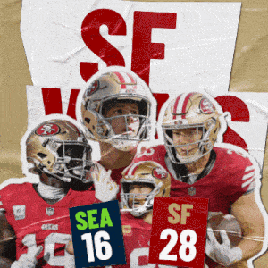 San Francisco 49ers (28) Vs. Seattle Seahawks (16) Post Game GIF - Nfl National Football League Football League GIFs