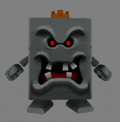 a cartoon character with a crown on his head