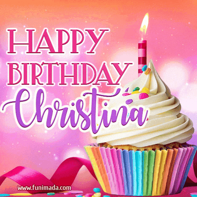 Happy Birthday To You Happy Birthday Christina GIF