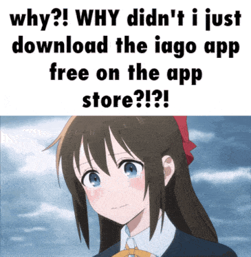 a girl is crying next to a sign that says why