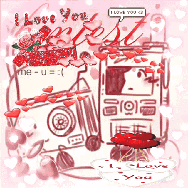 a graphic that says i love you protest