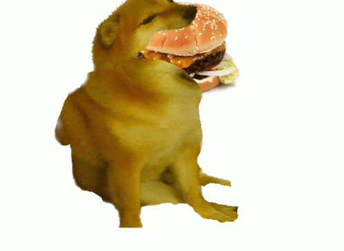 Cheems Cheemsburger GIF - Cheems Cheemsburger Cheems Eating A Burger GIFs