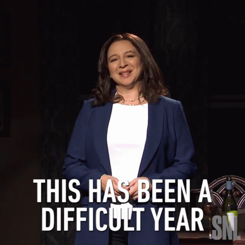 This Has Been A Difficult Year Kamala Harris GIF - This Has Been A Difficult Year Kamala Harris Maya Rudolph GIFs