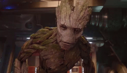 Guardians Of The Galaxy GIF - Guardians Of The Galaxy Groot Startled GIFs